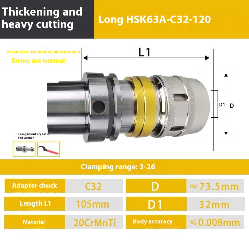 2103-CNC tool holder BT40 BT30 BT50 strong tool holder CNC machining center C32 strong chuck extended tool holder Shandong Denso Pricision Tools Co.,Ltd.